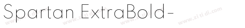 Spartan ExtraBold字体转换